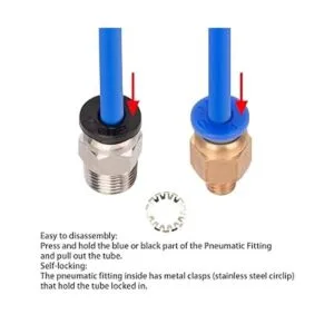 Aokin 2 tubos de PTFE Bowden 4.9 ft azul para filamento_4