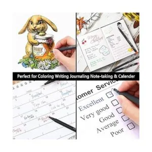 Tebik Paquete de 65 bolígrafos para agenda de diario 60_6