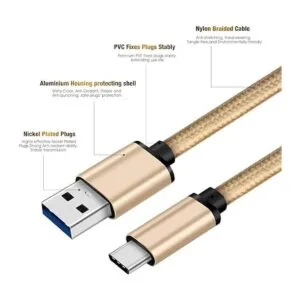 CBUS Cable de carga rápida trenzado resistente USBC a_4