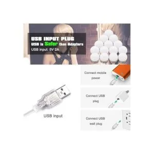 Pretmess Hollywood Juego de luces para espejo de tocador_4