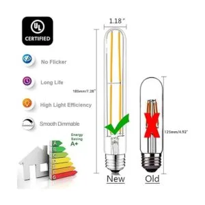 Novelux Bombillas LED T10 actualizadas de 7.28 pulgadas_2