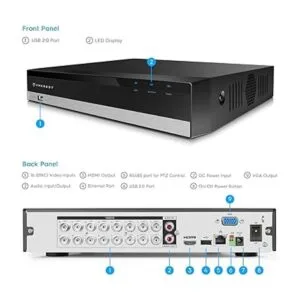 Amcrest Grabadora de sistema de cámara de seguridad_6