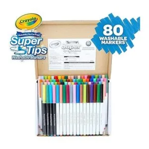 Crayola 80 rotuladores SuperTips lavables ahora con 80_3