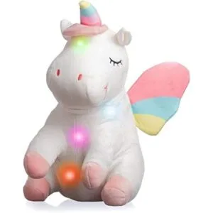 Peluche de unicornio con luces regalos de unicornio para_1