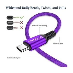 Basesailor Cable USB tipo C a C de 100 W de 10 pies2