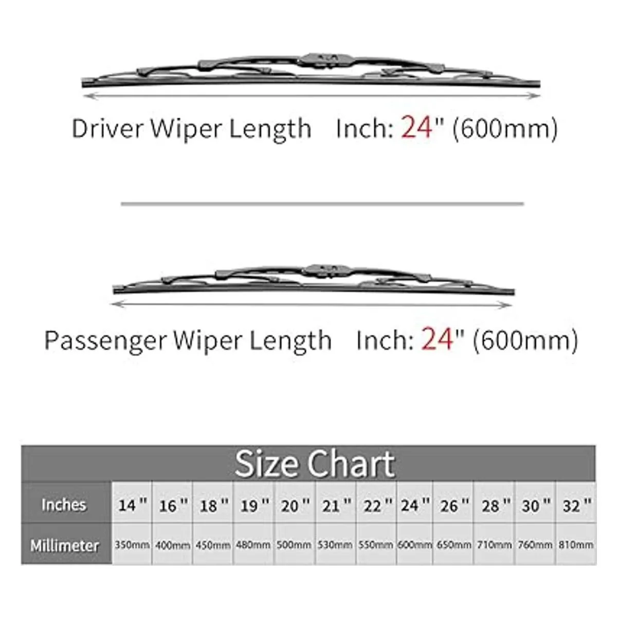 Repuesto para limpiaparabrisas Dodge Ram 1500 2500 3500_2