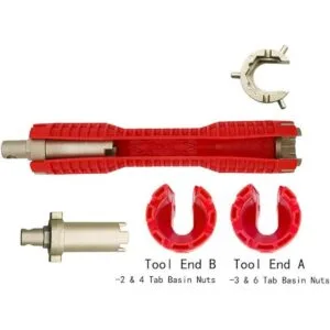 Instalador de grifo y fregadero 8 en 1 herramienta de