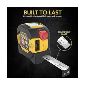 LEXIVON Cinta métrica láser digital 2 en 1 Pantalla de_2