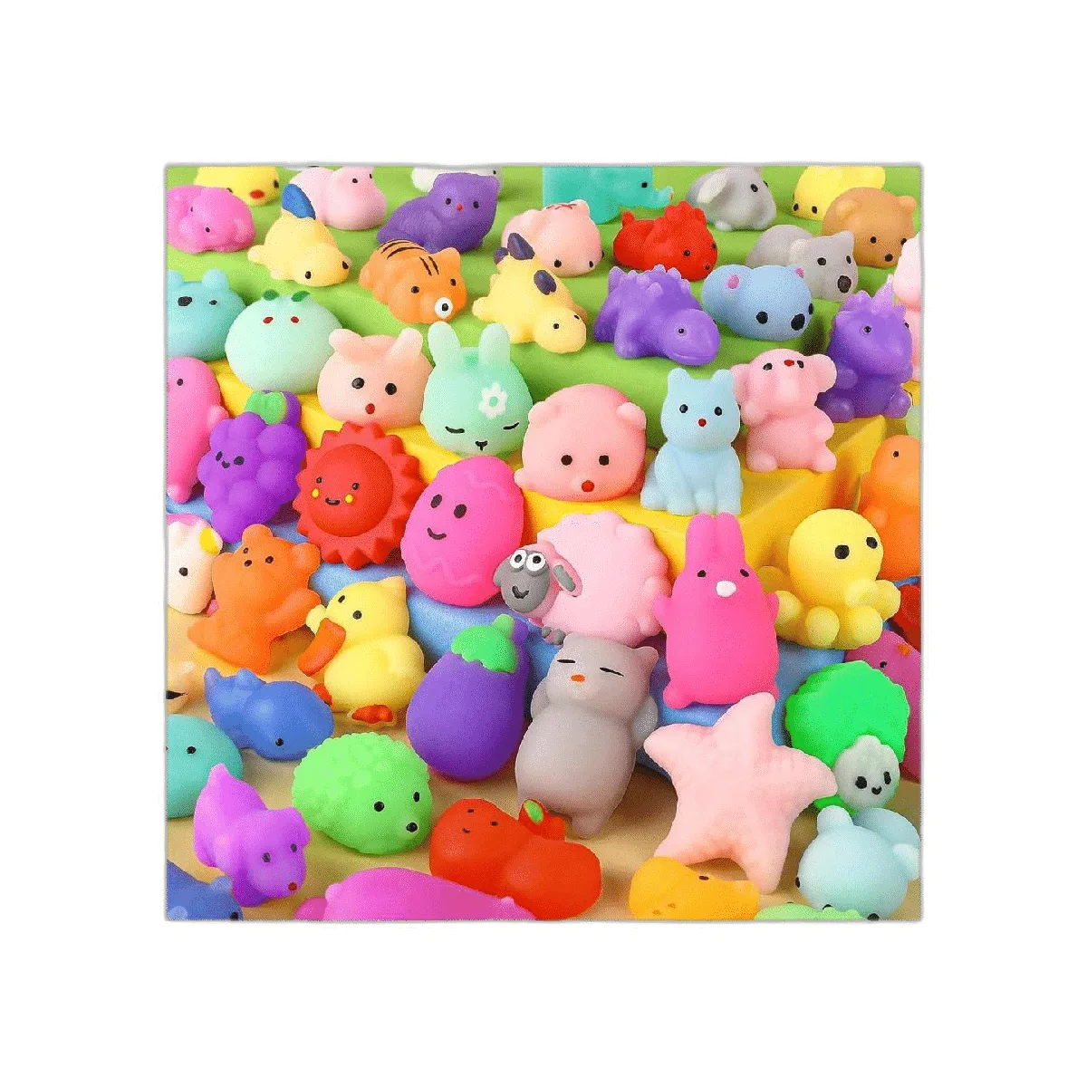 FLY2SKY 45 juguetes blandos de Mochi mini squishies de