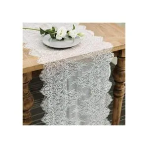 4 corredores de mesa de encaje de 14.0 x 12.0 in para