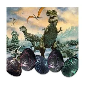24 piezas de huevos de dinosaurio juguetes de huevo de_3
