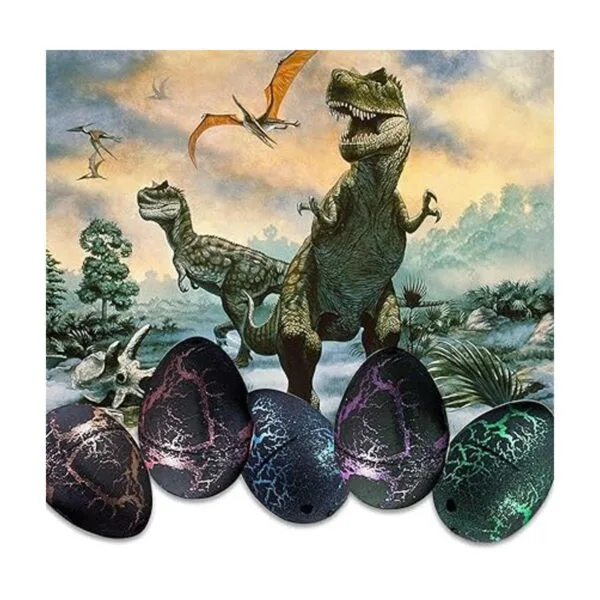 24 piezas de huevos de dinosaurio juguetes de huevo de_3