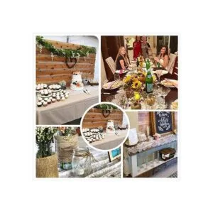 4 corredores de mesa de encaje de 14.0 x 12.0 in para