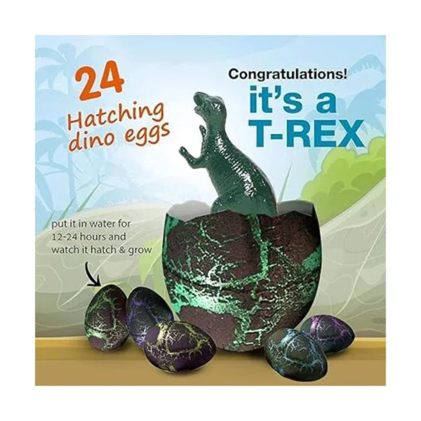 24 piezas de huevos de dinosaurio juguetes de huevo de_4