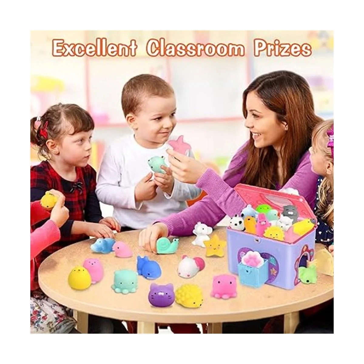 FLY2SKY 45 juguetes blandos de Mochi mini squishies de