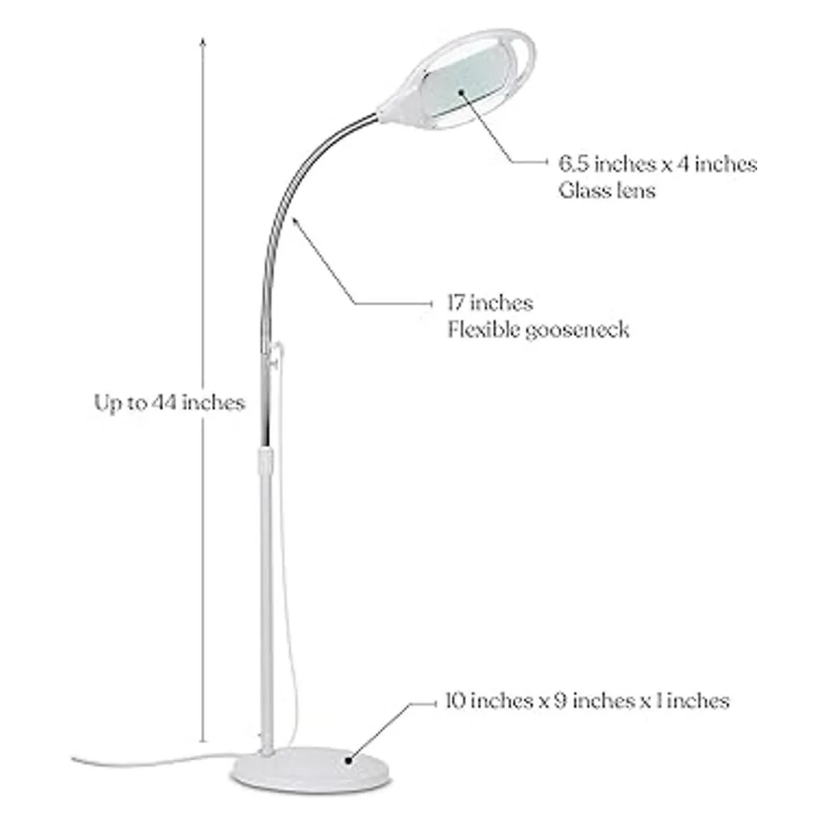 Brightech LightView Pro Lámpara de pie con aumento Lupa_2
