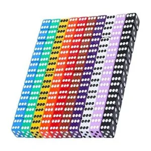 Blulu Juego de dados de 6 caras con bolsas de terciopelo_1