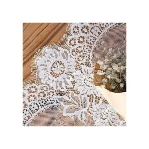 4 corredores de mesa de encaje de 14.0 x 12.0 in para