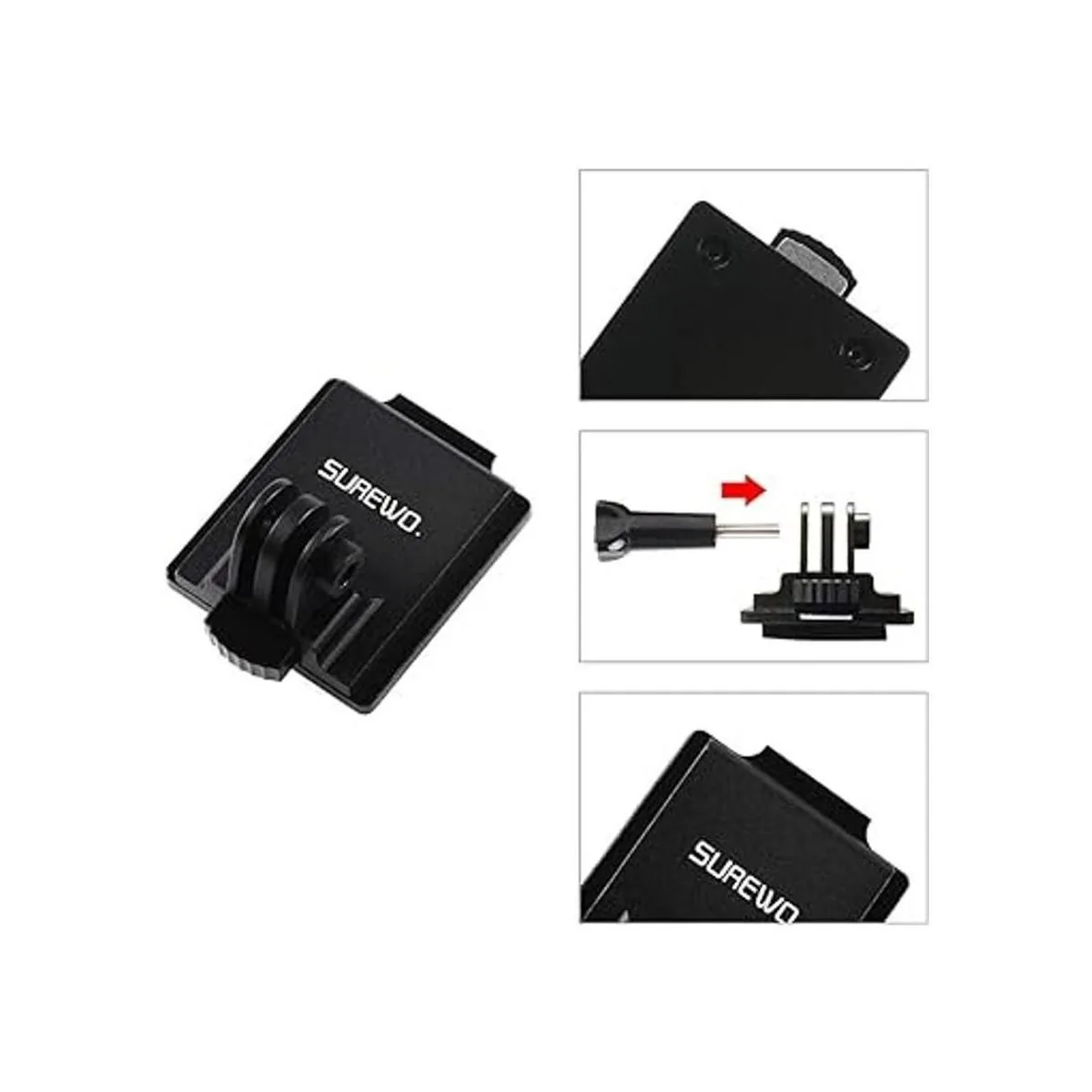 Soporte de casco NVG de aluminio compatible con GoPro Hero_4