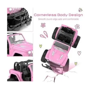 Coche de control remoto para niñas de 2.4 GHz rosa RC para_2