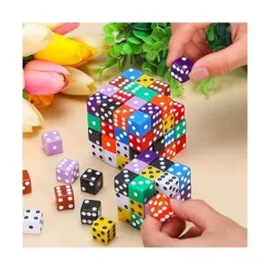 Blulu Juego de dados de 6 caras con bolsas de terciopelo_6