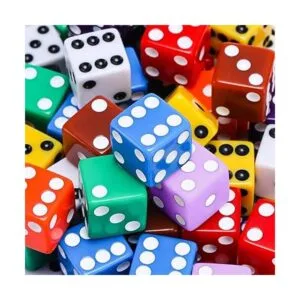 Blulu Juego de dados de 6 caras con bolsas de terciopelo_4