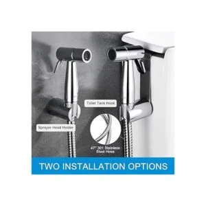 Pulverizador de mano para inodoro placa cromada REWEE