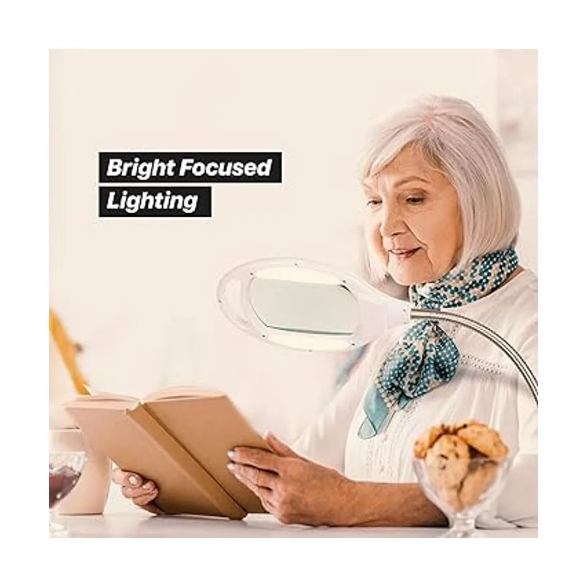 Brightech LightView Pro Lámpara de pie con aumento Lupa_4