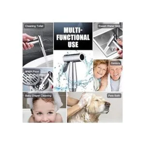 Pulverizador de mano para inodoro placa cromada REWEE