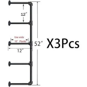 Estantería industrial para montaje en pared estante de