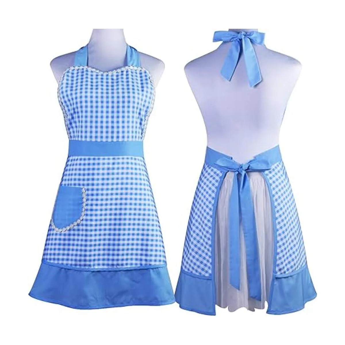 Delantal retro con bonito diseño único para mujeres y_5