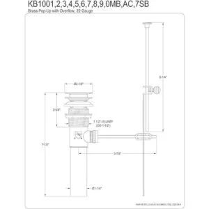 Kingston Brass KB1003 Drenaje de latón con_2