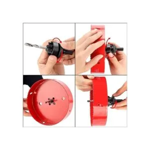 Sierra de agujero de 638 pulgadas con eje resistente