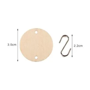 Hicarer 240 piezas en total adornos de madera de Navidad