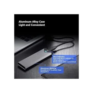 SSK aluminio M.2 NVME SSD Adaptador de caja USB 3.1 Gen_5