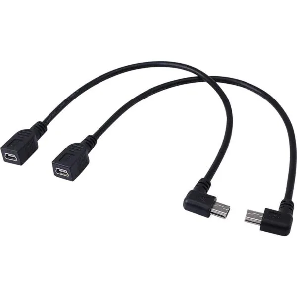 CERRXIAN Cable Mini USB Combo Mini USB Hembra a ángulo_2