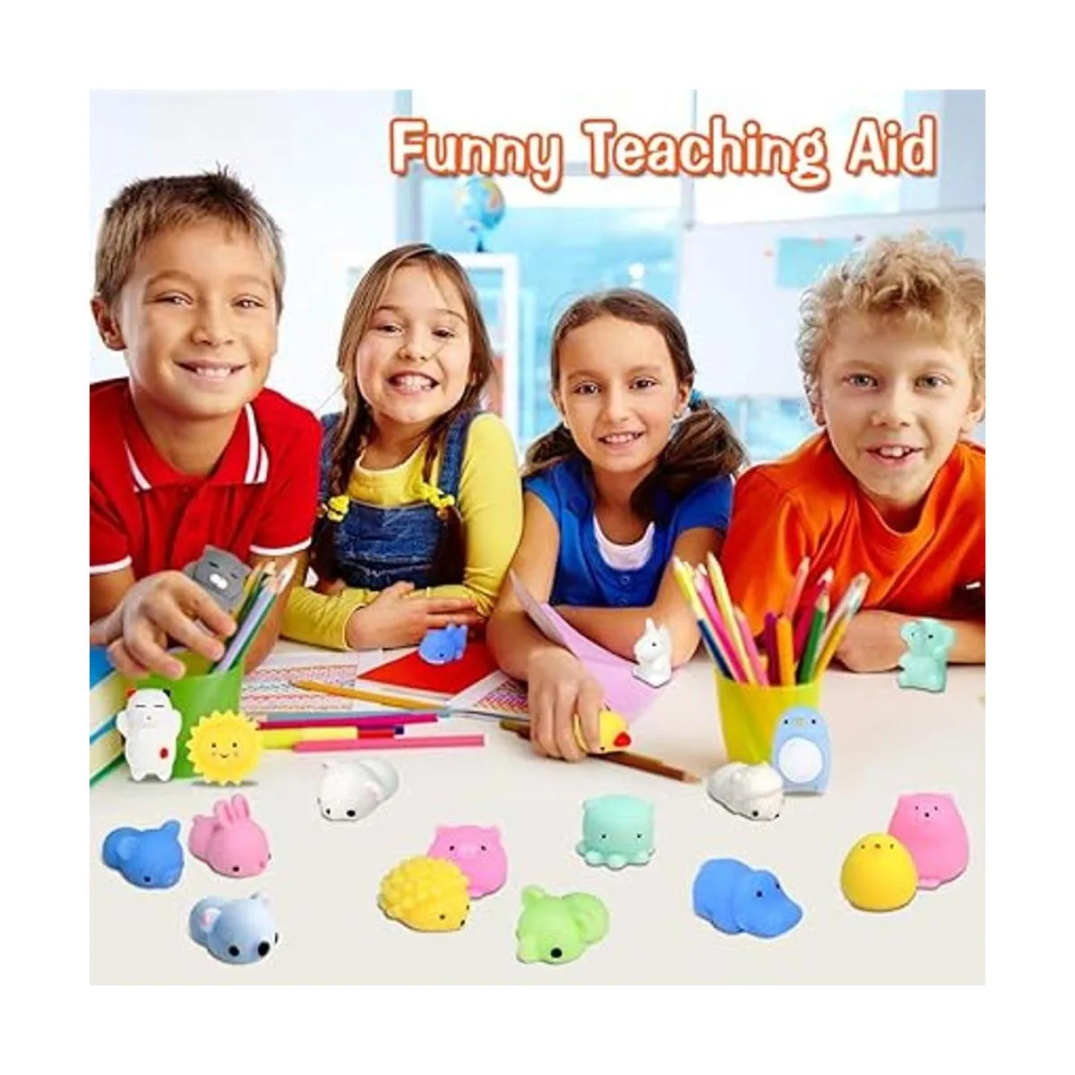 FLY2SKY 45 juguetes blandos de Mochi mini squishies de