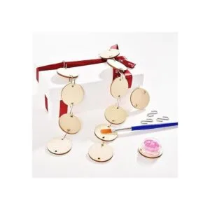 Hicarer 240 piezas en total adornos de madera de Navidad