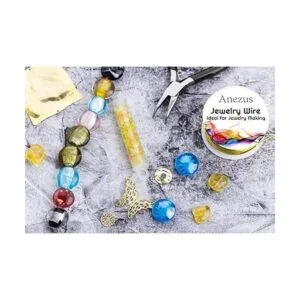 Anezus 12 rollos de alambre de joyería resistente al