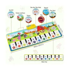 M SANMERSEN Tapete para piano 39.5 x 14 pulgadas tapete_4