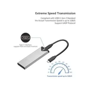 SSK aluminio M.2 NVME SSD Adaptador de caja USB 3.1 Gen_3