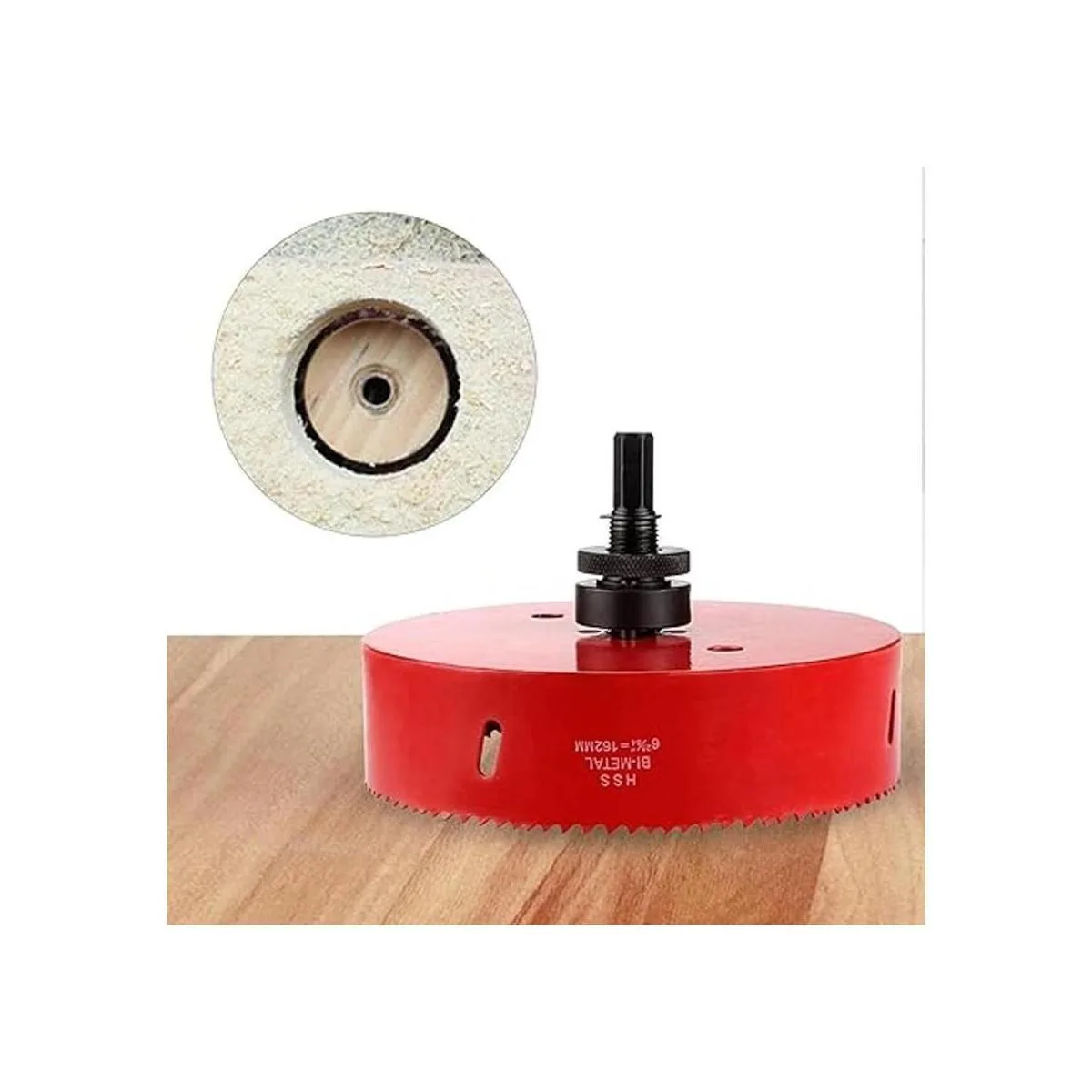 Sierra de agujero de 638 pulgadas con eje resistente