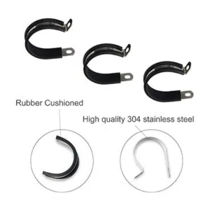 Abrazaderas de cable de acero inoxidable acolchadas de_3