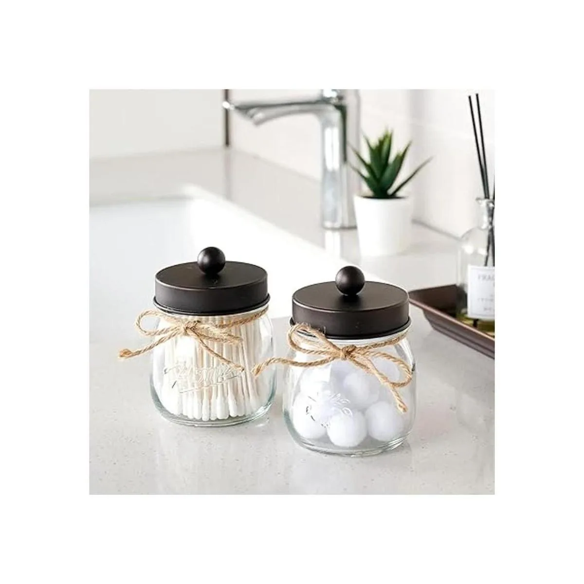 SheeChung Qtip Dispensador Acero inoxidable Bronce