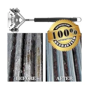 Cepillo Grillart para parrilla sin cerdas y raspador
