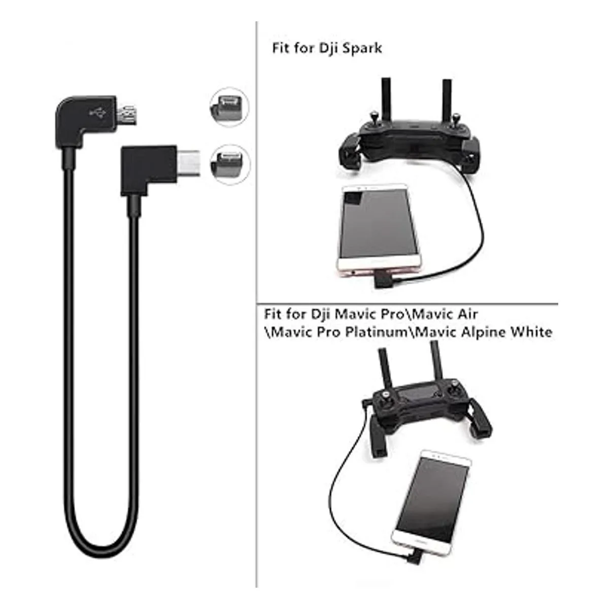 DJI Cable USB C de repuesto para DJI Mavic Pro a Samsung_3