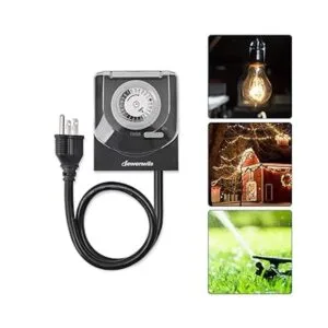 DEWENWILS Temporizador para exteriores con cable de 2 pies_3