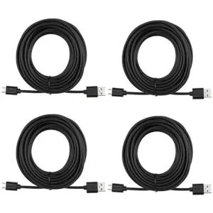 Paquete de 4 cables de extensión micro USB para cámara de_1