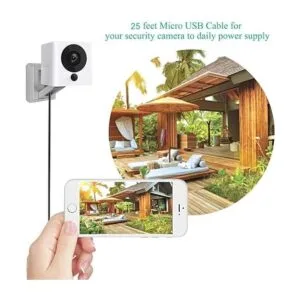 Paquete de 4 cables de extensión micro USB para cámara de_4