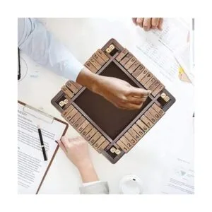 Juegoal Juego de dados de madera Shut The Box para 14_6